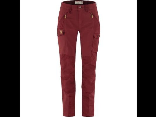FjallRaven W Nikka Trousers Curved Bordeaux Red 36