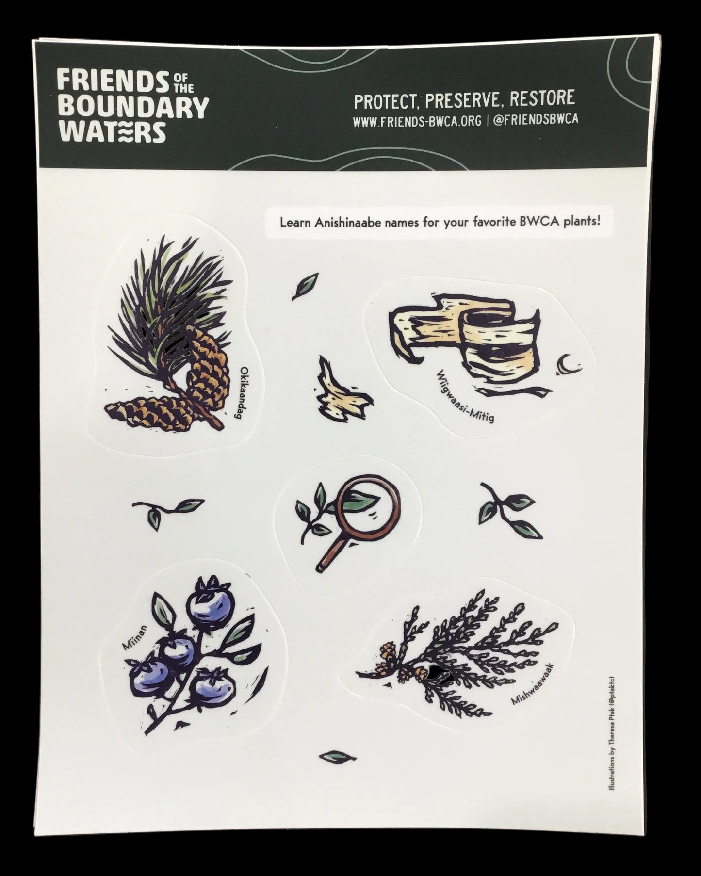 Friends of the BWCA Sticker sheet || Minnesota Made Gifts