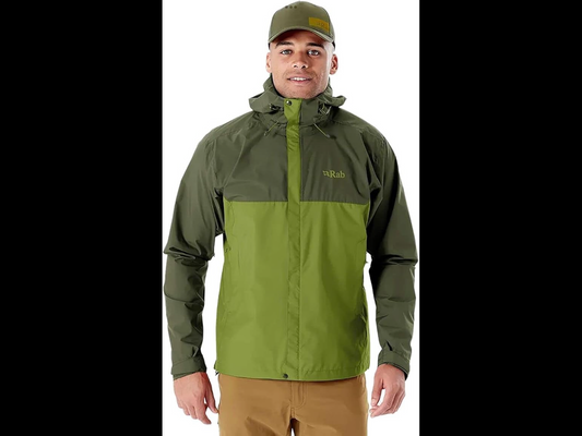 Rab M Downpour Eco Jacket Army/Aspen Green XL