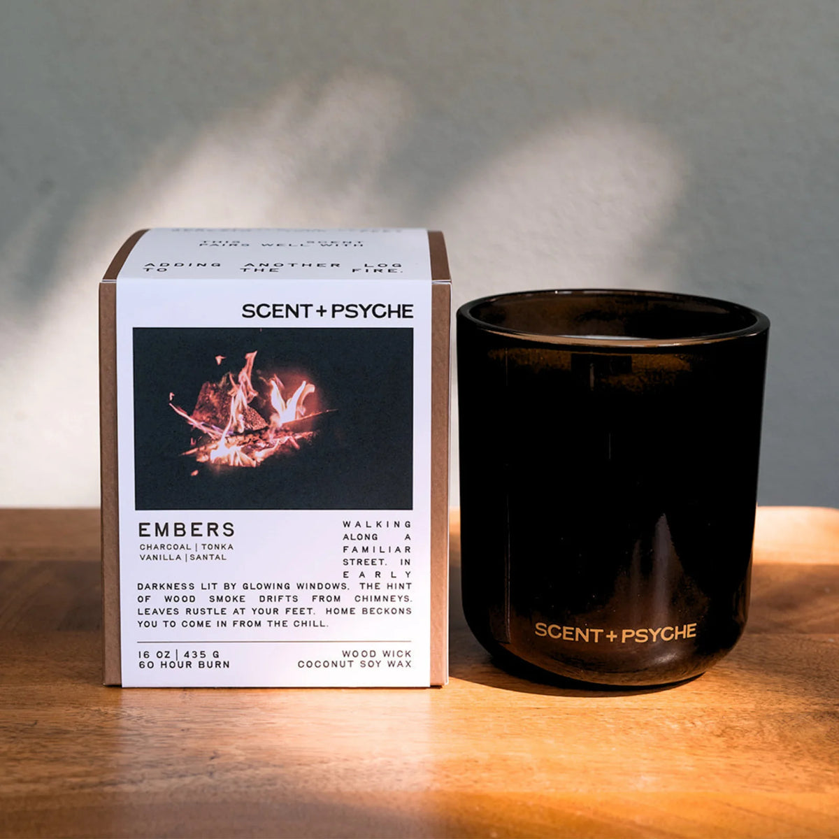 Scent + Psyche | Embers Wood Wick Candle