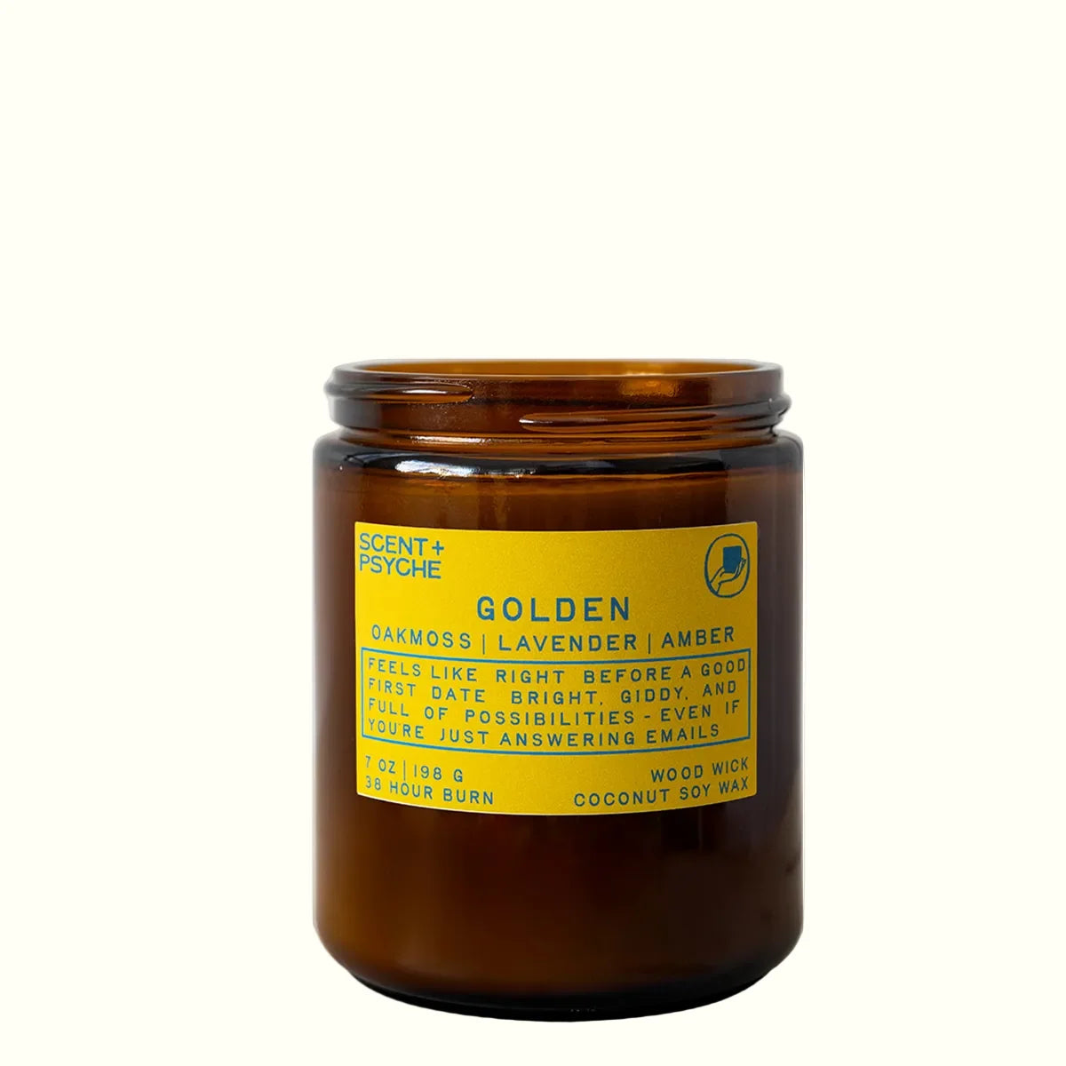 Scent + Psyche | Golden Wood Wick Candle