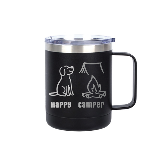 Happy Camper Travel Mug (10 ounce)
