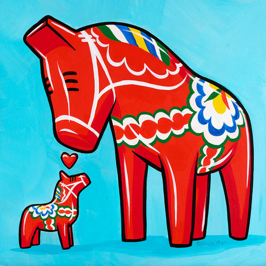 Jumbo Dala Horse || Adam Turman Art
