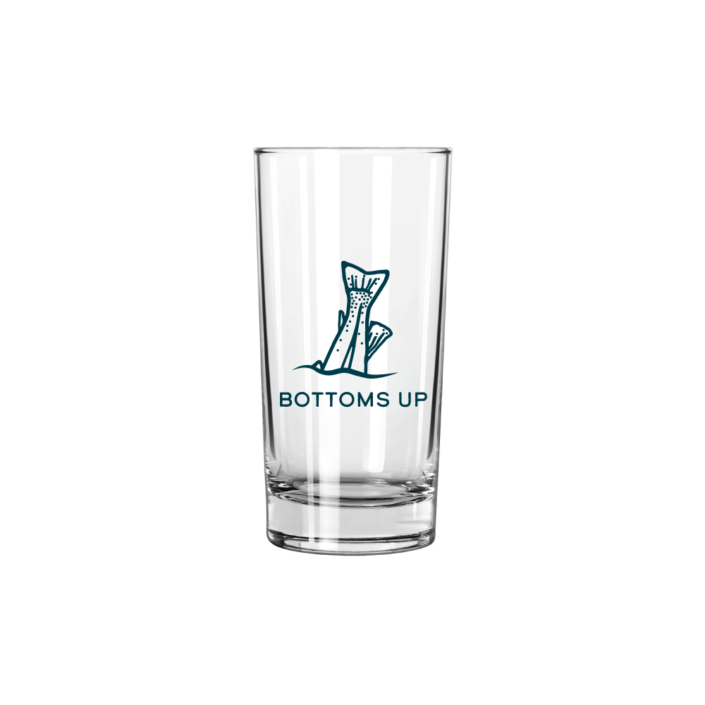 Bottoms Up Glass