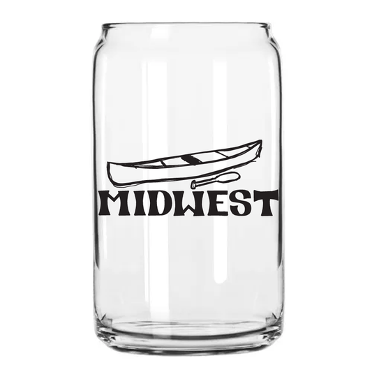 Midwest Canoe Can Glass || Minnesota Made Gifts