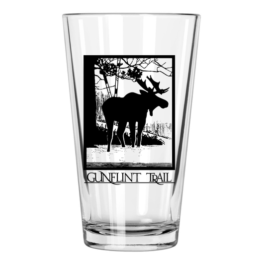 Moose Gunflint Trail Pint Glass