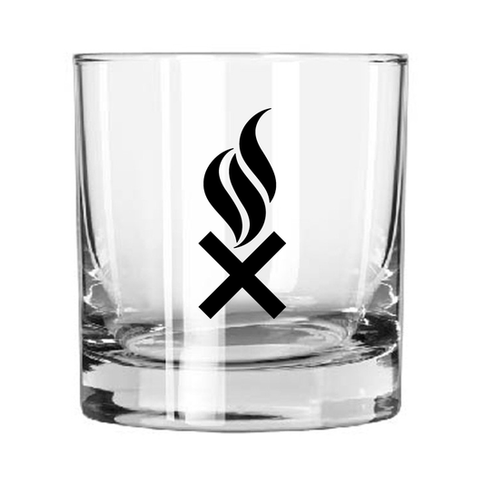 Minimalist Campfire Whiskey Glass