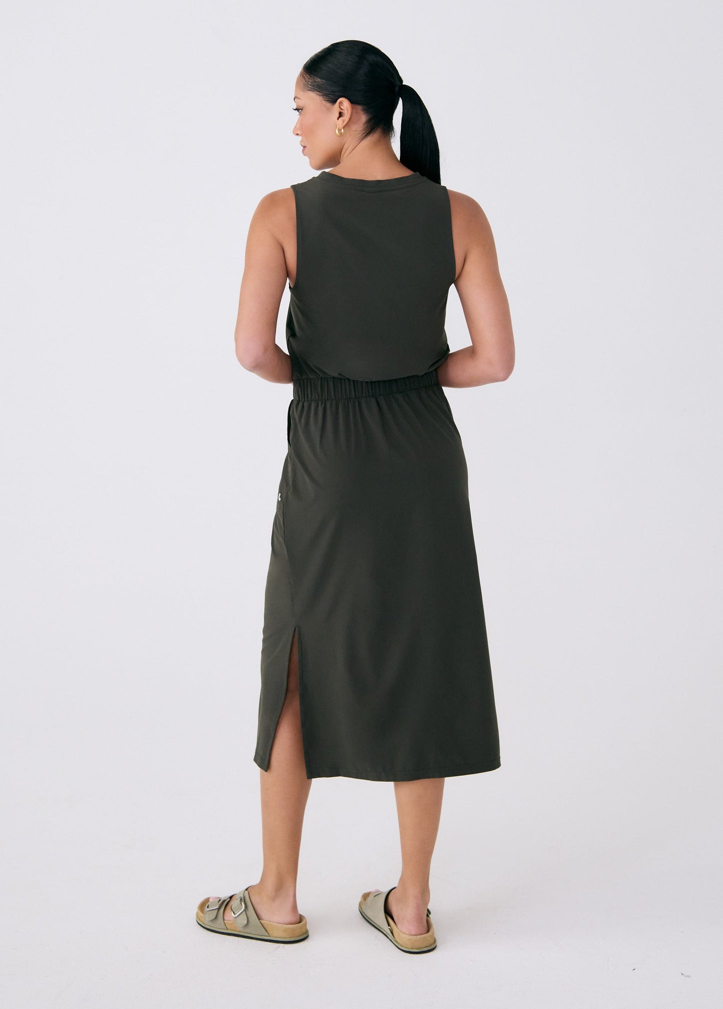 lole grey dress LOLE Olivie Midi Dress – Northern Goods