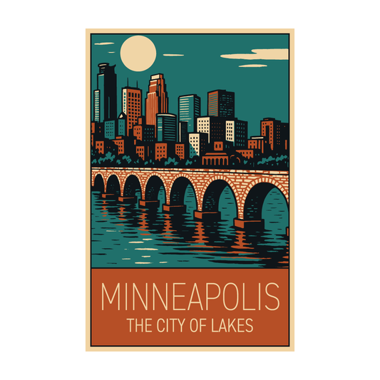 Minneapolis | City of Lakes (11" x 17")