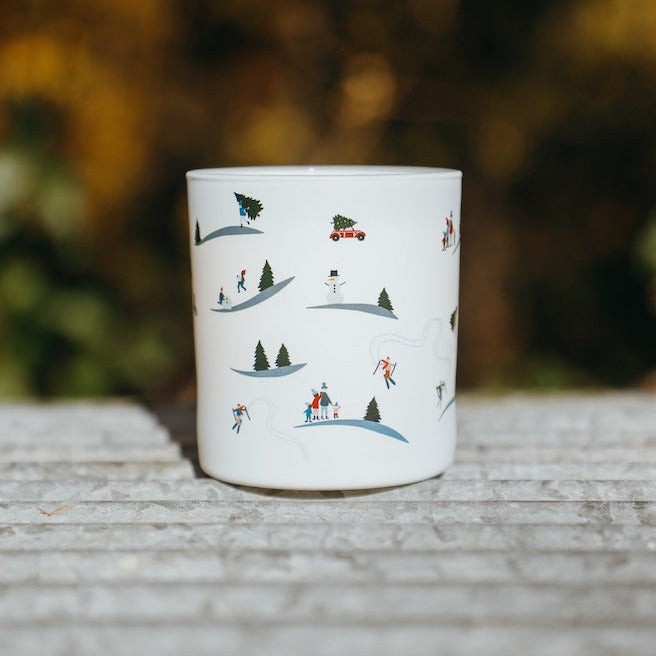 Merry Christmas Winter Landscape Candle || Minnesota Made Gifts