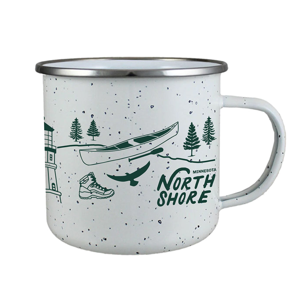 Minnesota North Shore Enamel Campfire Mug