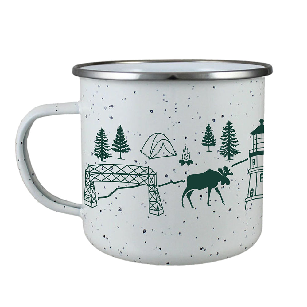 Minnesota North Shore Enamel Campfire Mug