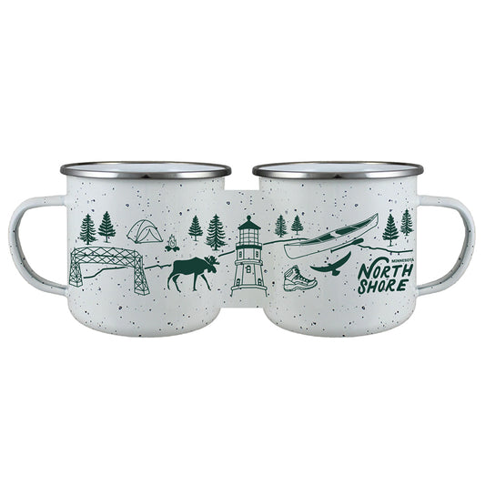 Minnesota North Shore Enamel Campfire Mug