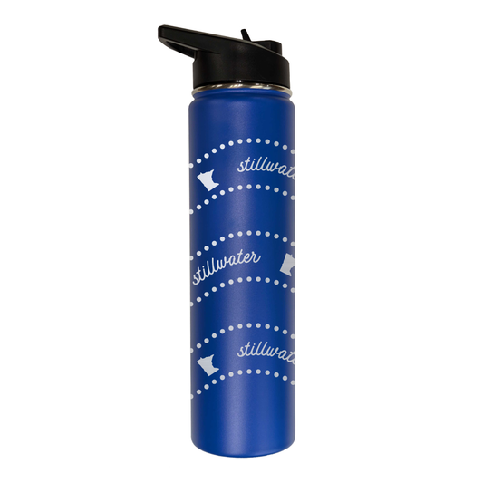 Stillwater Waves 24 oz. Laser Engraved Water Bottle