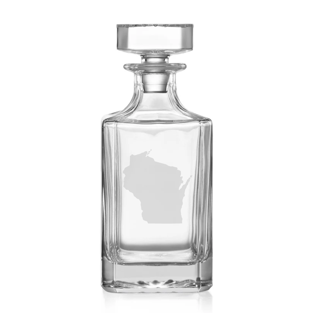Laser Engraved Whiskey Decanter (750 mL) || Minnesota Made Gifts