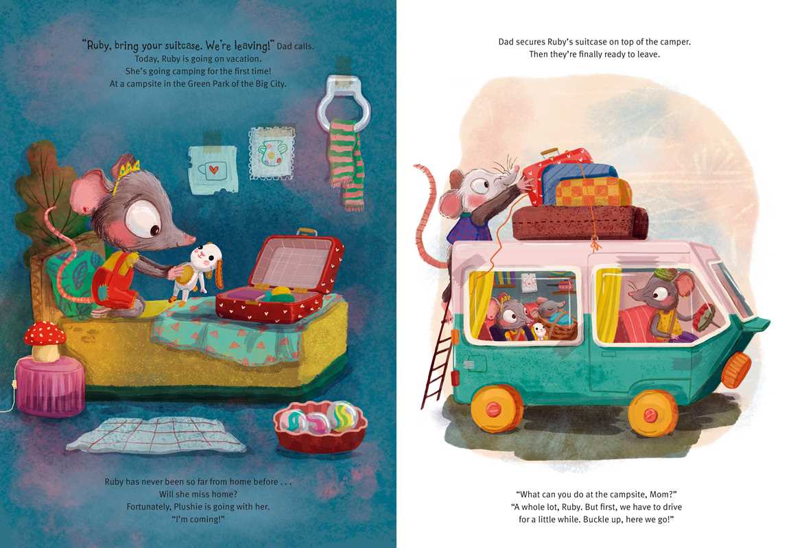 Ruby at the Campsite by Esther van den Berg
