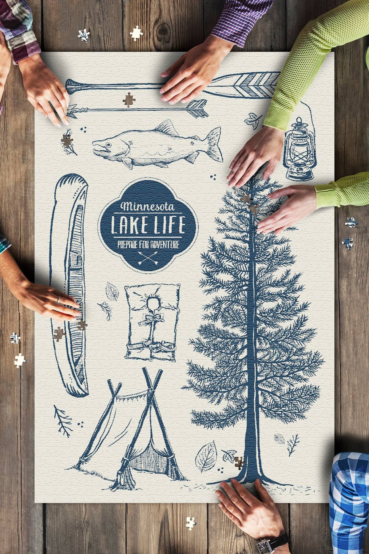 1000 Piece Puzzle Minnesota, The Lake Life, Lake Collage