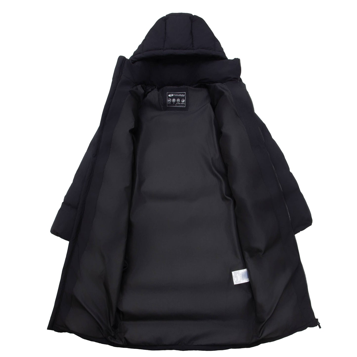 Women's Long Seamless Puffer Coat Below Knee Jacket