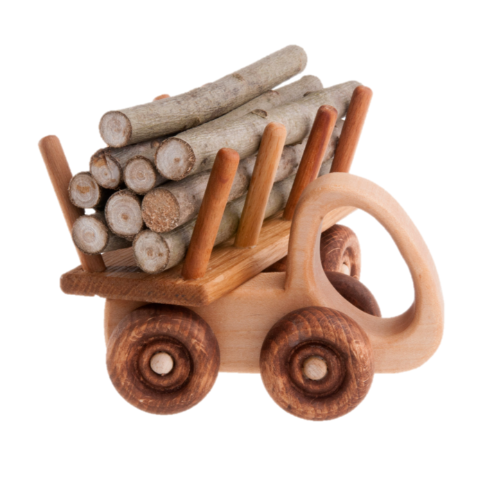 Wooden Logging Truck Toy
