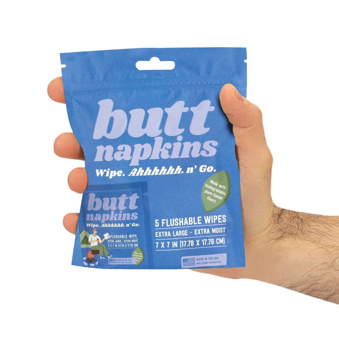 Camping Butt Napkins || Minnesota Made Gifts
