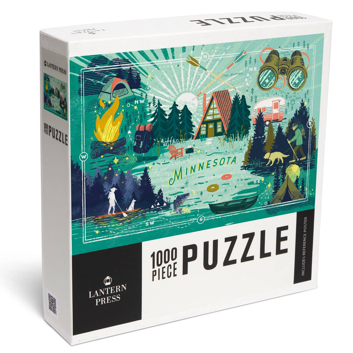 1000 PIECE PUZZLE Minnesota, Lake Life Series, Lake Life || Minnesota Made Gifts
