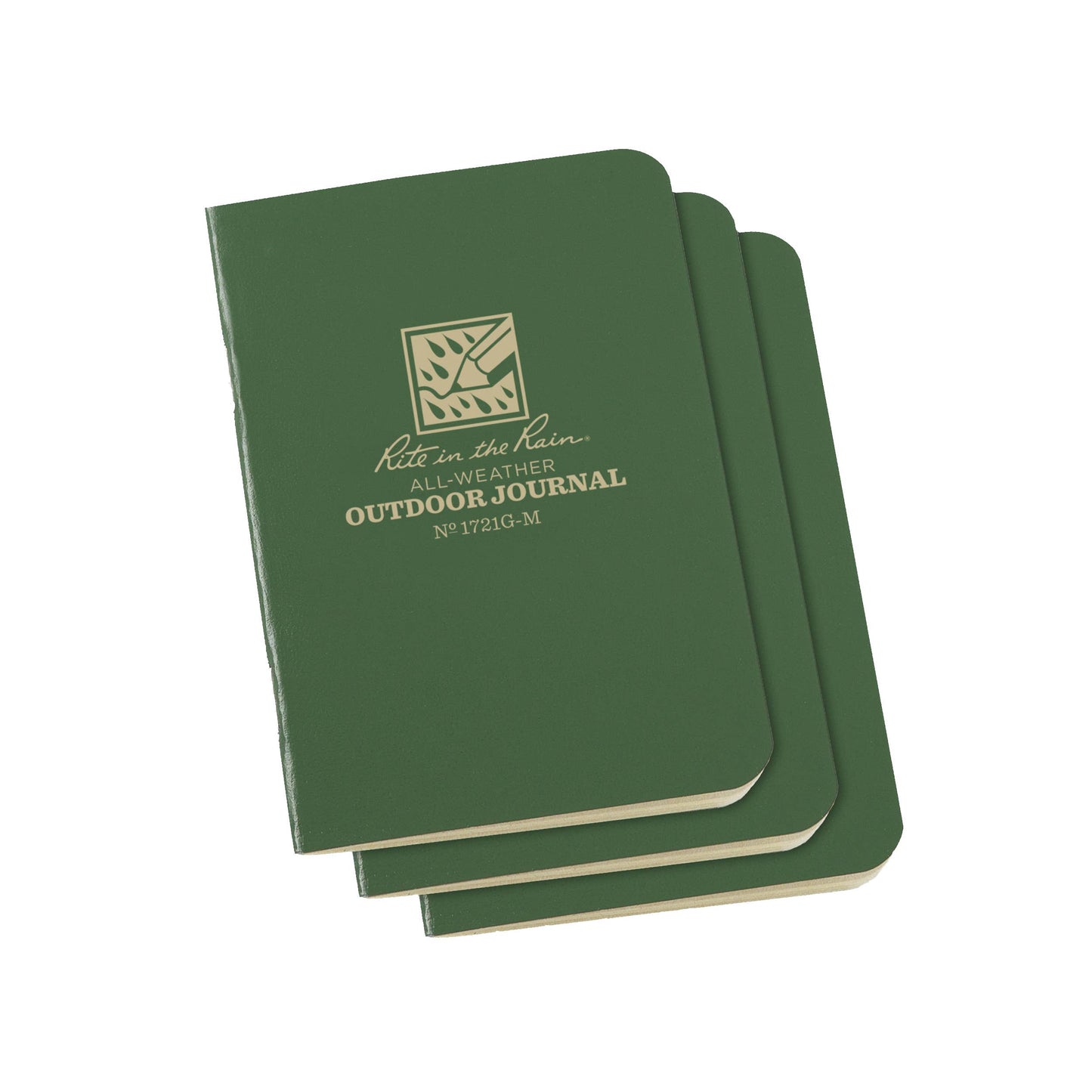 STAPLED MINI-NOTEBOOK - GREEN