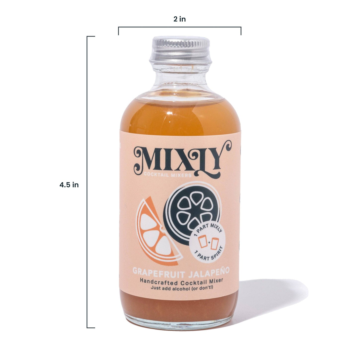 Grapefruit Jalapeño 4oz - Cocktail / Mocktail Beverage Mixer