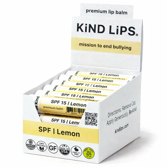 Citrus SPF Lip Balm 12 ct Display Box | SPF 15 | Organic