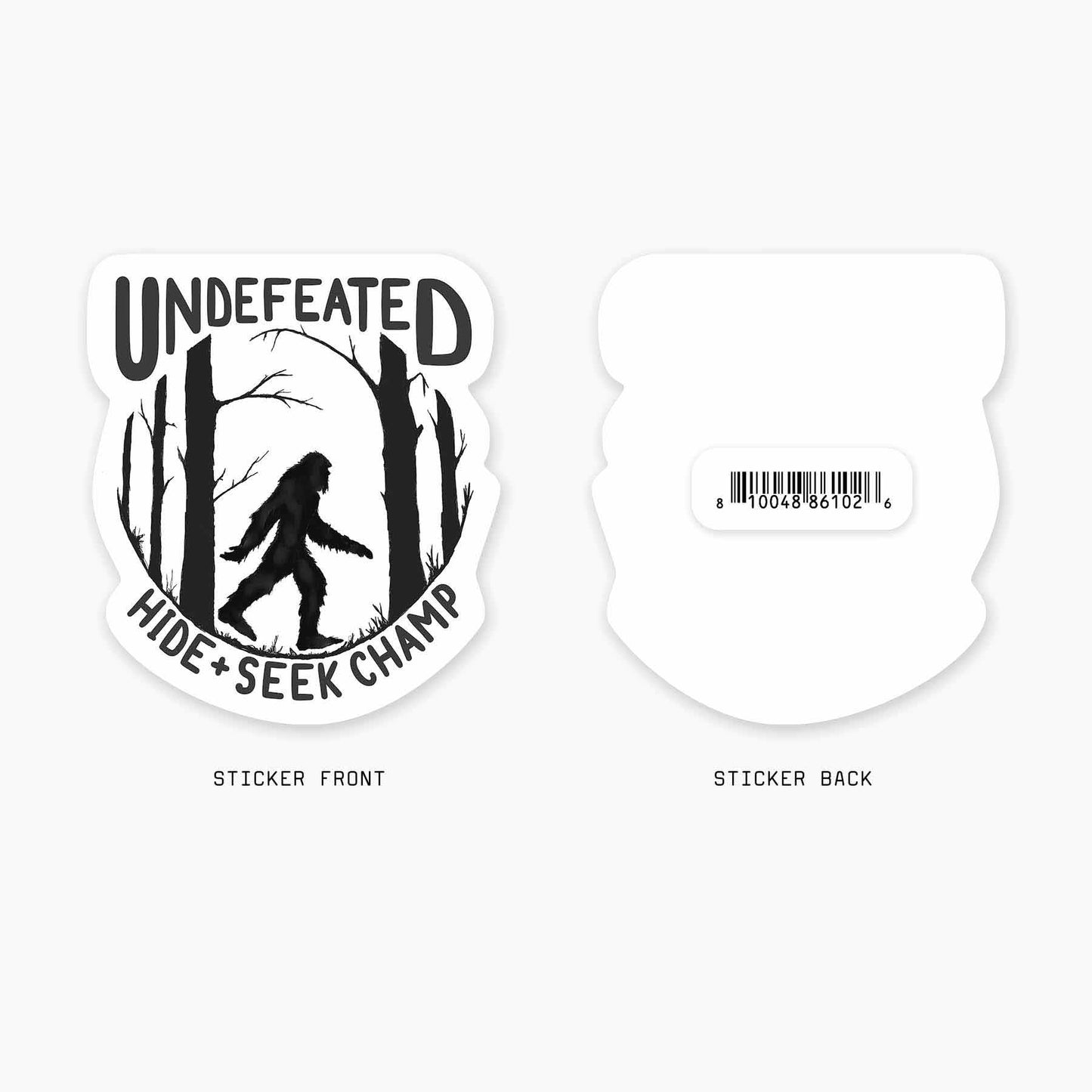 Undefeated - 3" Art Sticker