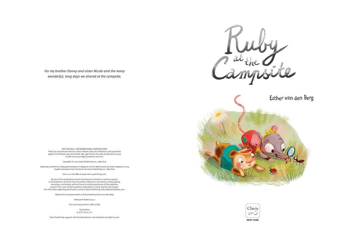Ruby at the Campsite by Esther van den Berg