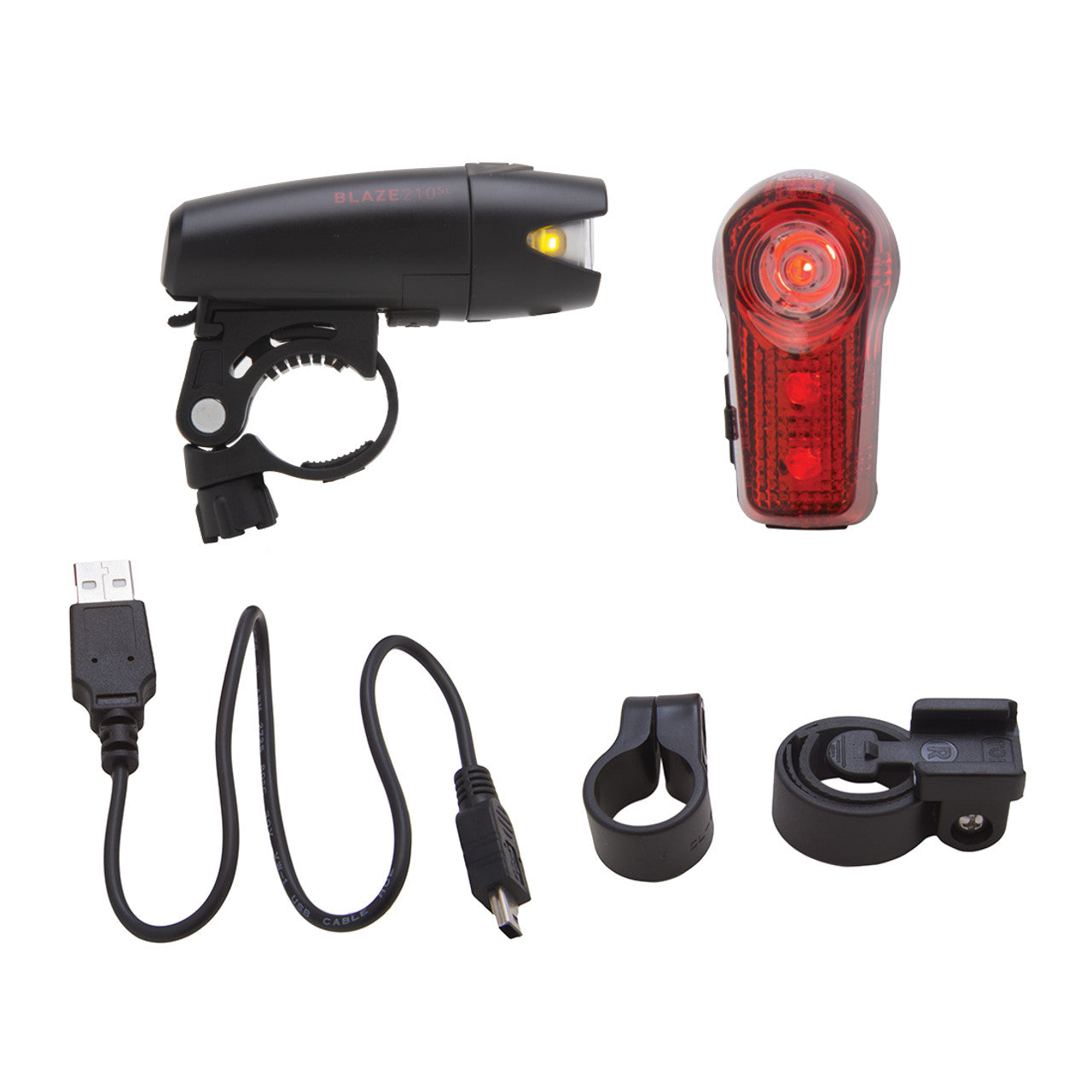 Blaze® 210 SL & Superflash USB bike light set