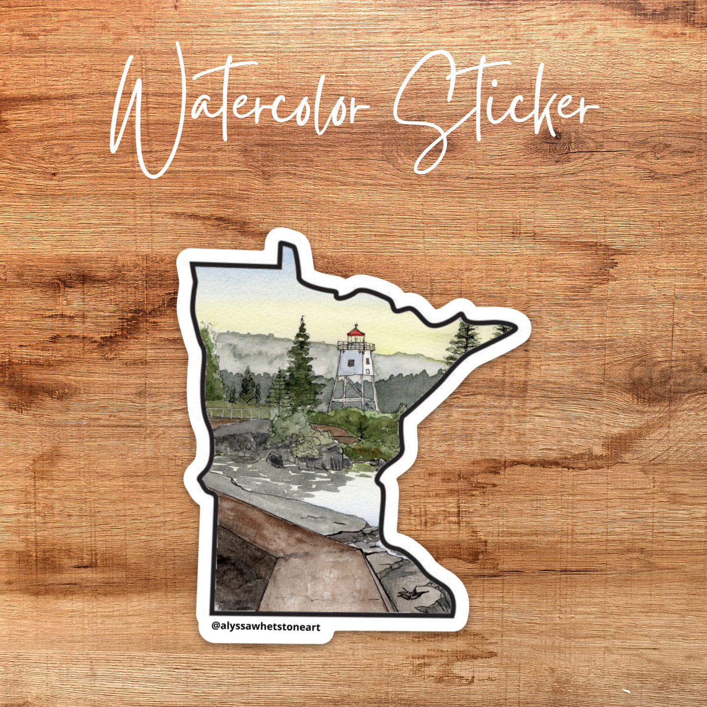 Artists Point Grand Marais - Vinyl Decal Sticker