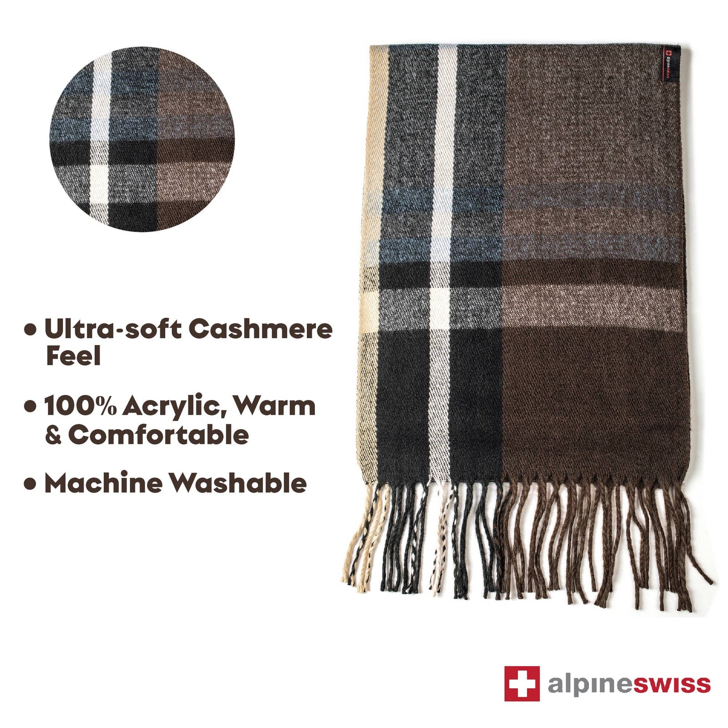 Alpine Swiss Plaid Scarves