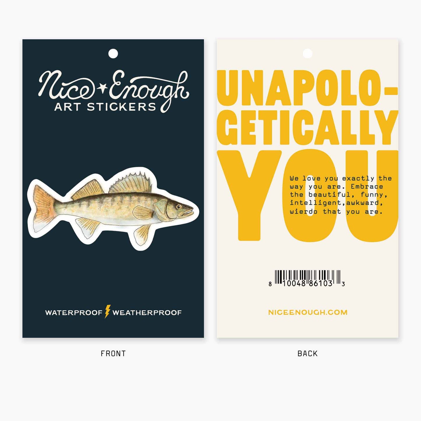 Walleye - 3" Art Sticker