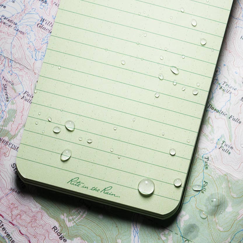 Rite in the Rain 3" x 5" Top Spiral Notebook, Green