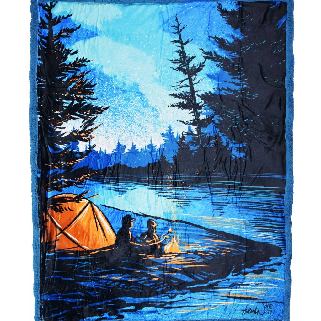 S’mores Sherpa Blanket || Minnesota Made Gifts