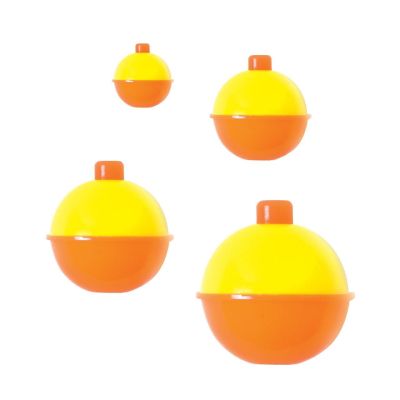 Orange/Yellow Bobbers in Assorted Sizes - 12 Piece