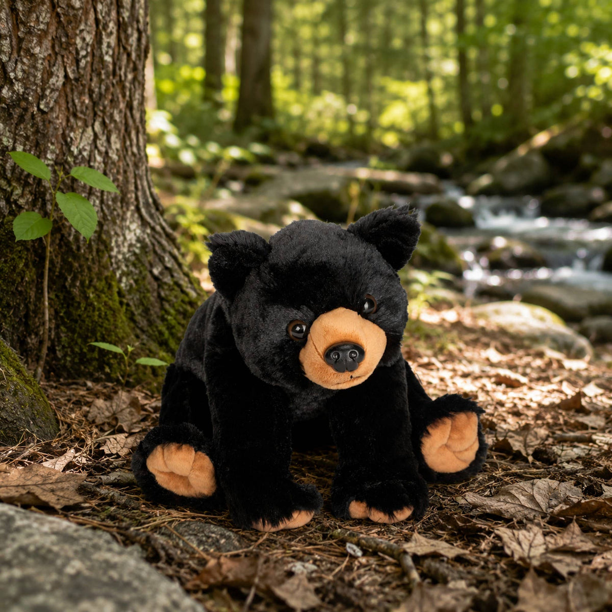 CK Black Bear Stuffed Animal 12"