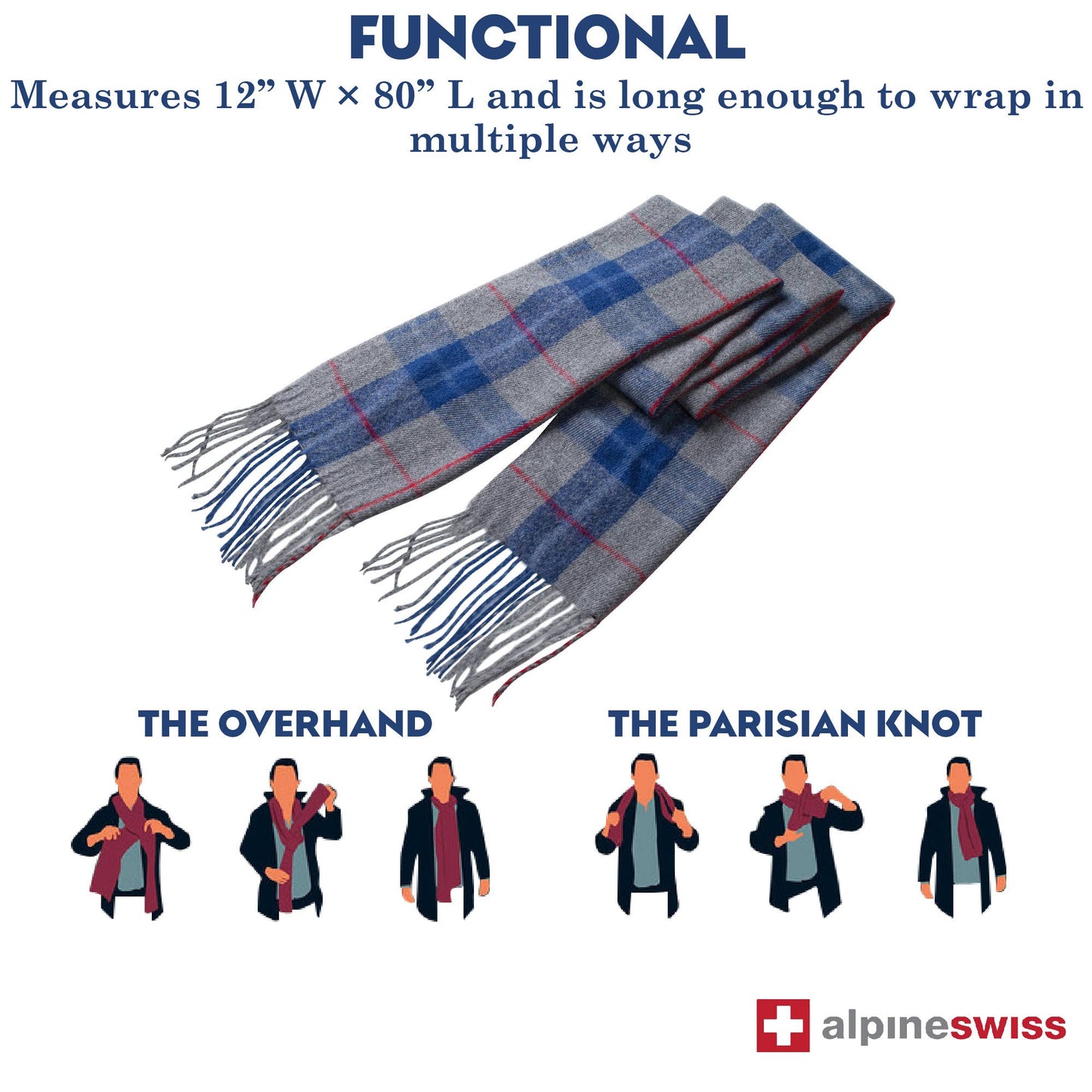 Alpine Swiss Plaid Scarves