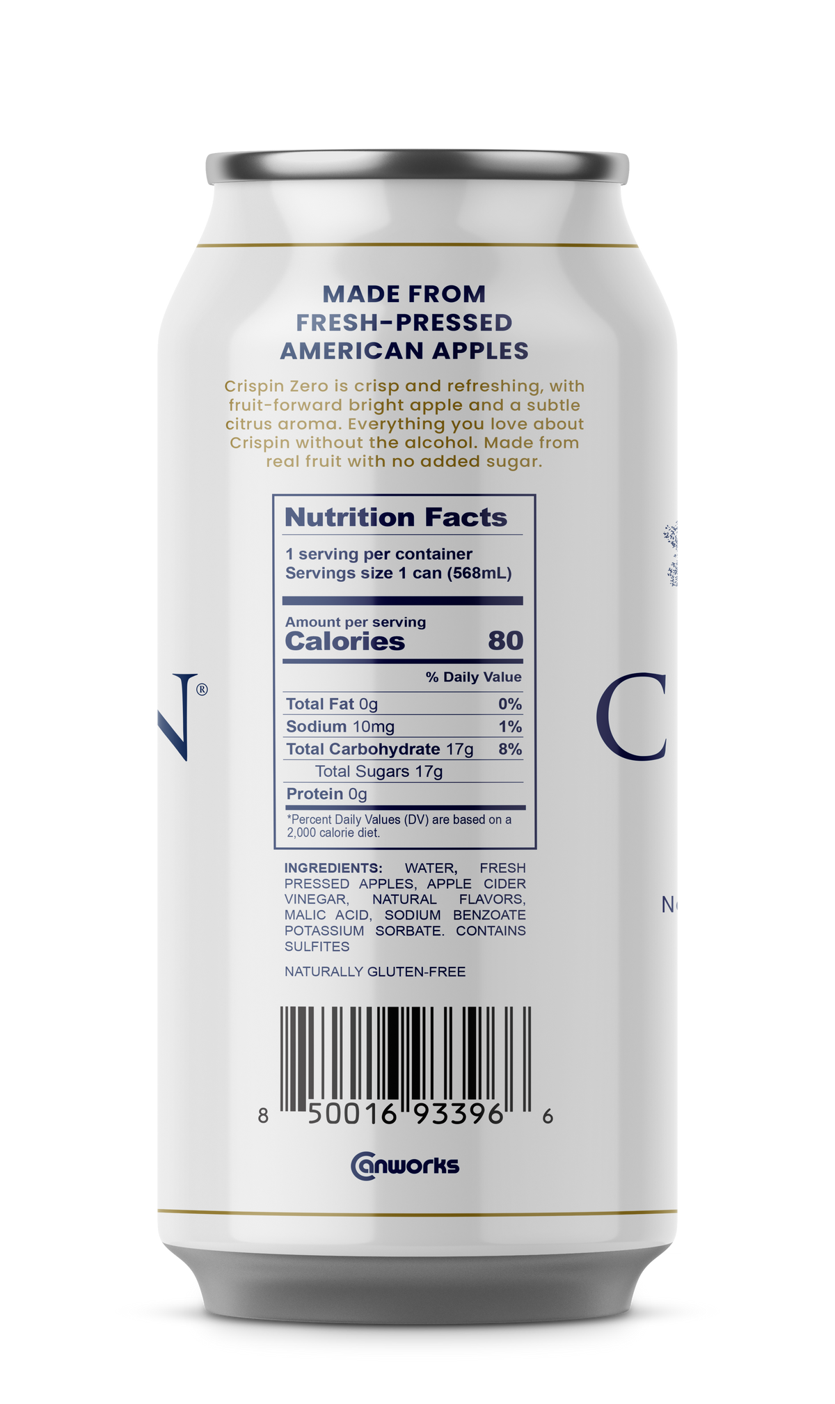 Crispin Zero Non-Alcoholic Cider 16oz Can