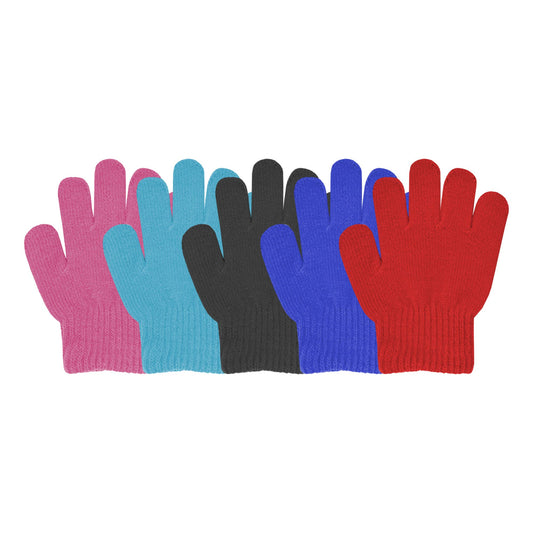 Boys/Girls Acrylic Knit Stretch Gloves Size 2-4 - 34114