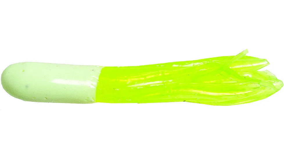 Betts Mini Tube Tail white/chartreuse 1 1/2"