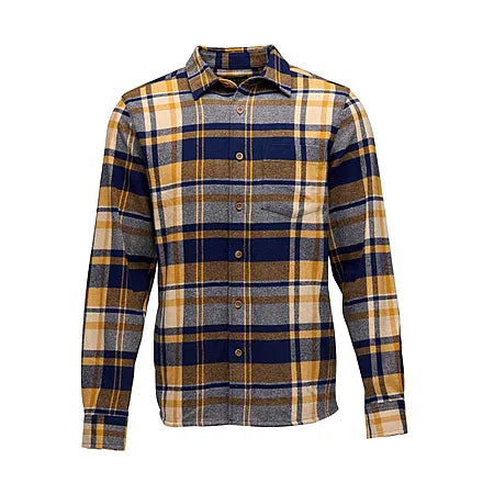 Black Diamond M Project Flannel Indigo-Gold Plaid Extra Large