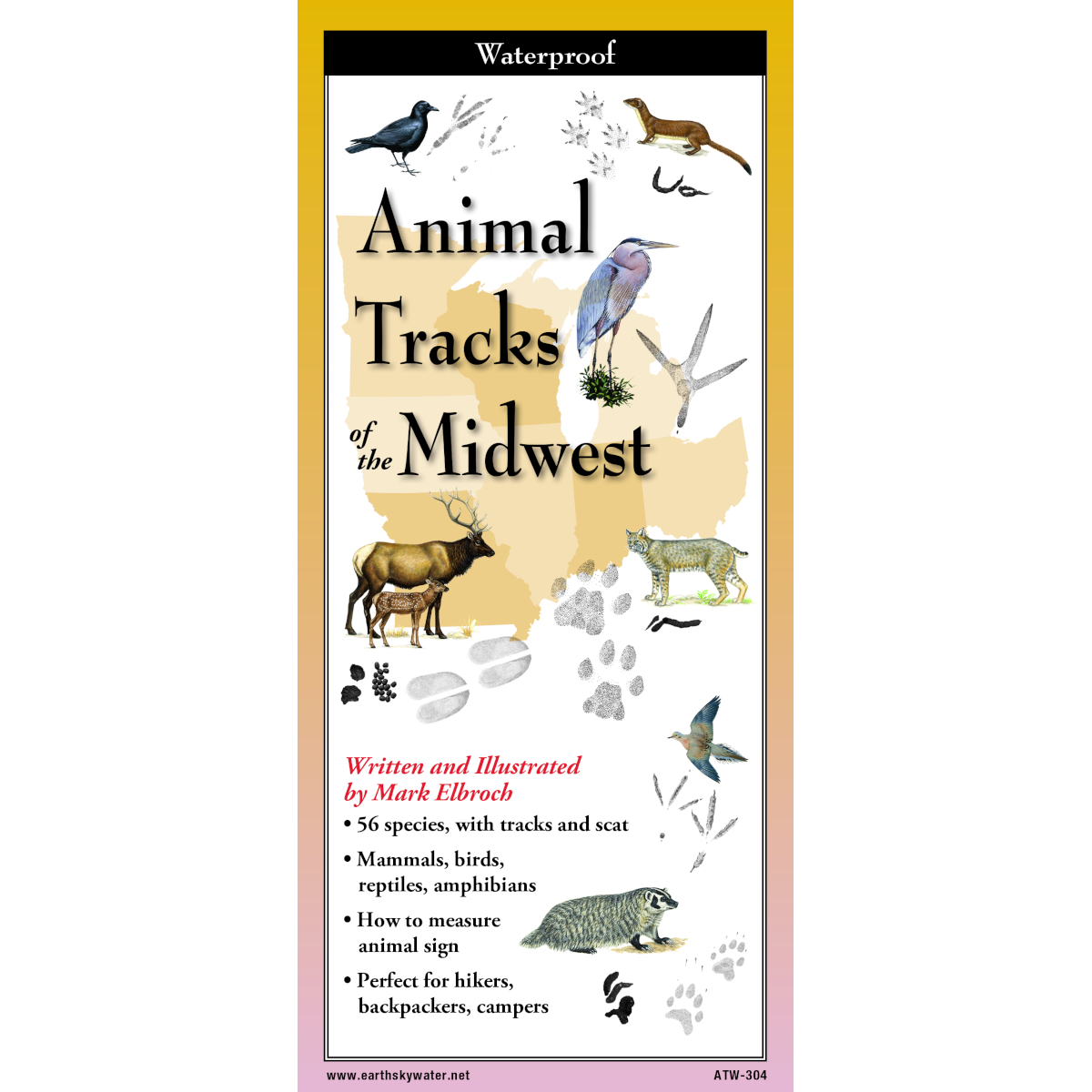 FoldingGuides™ – Animal Tracks of the Midwest