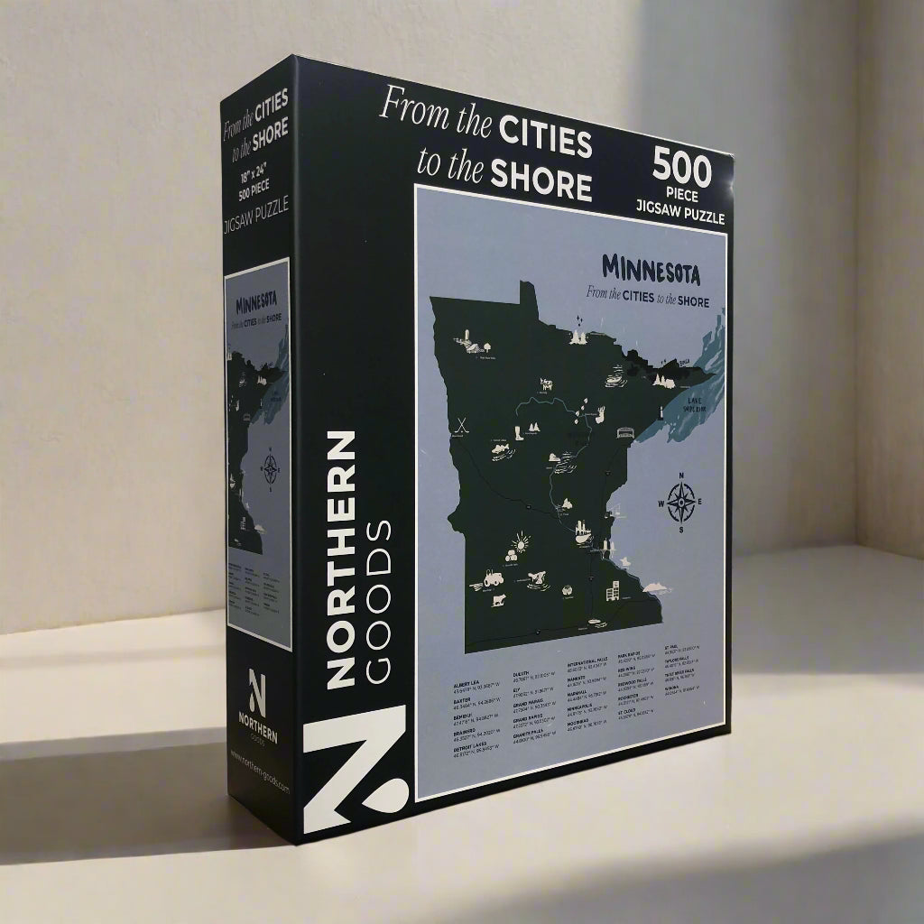 Minnesota: From the Cities to the Shore Puzzle || Minnesota Made Gifts