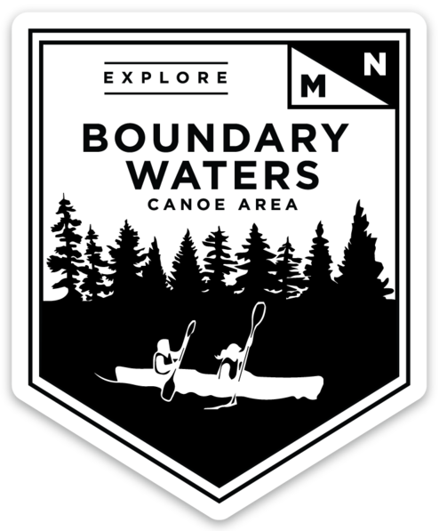 Explore MN: Boundary Waters Pint Glass - Northern Glasses Pint Glass