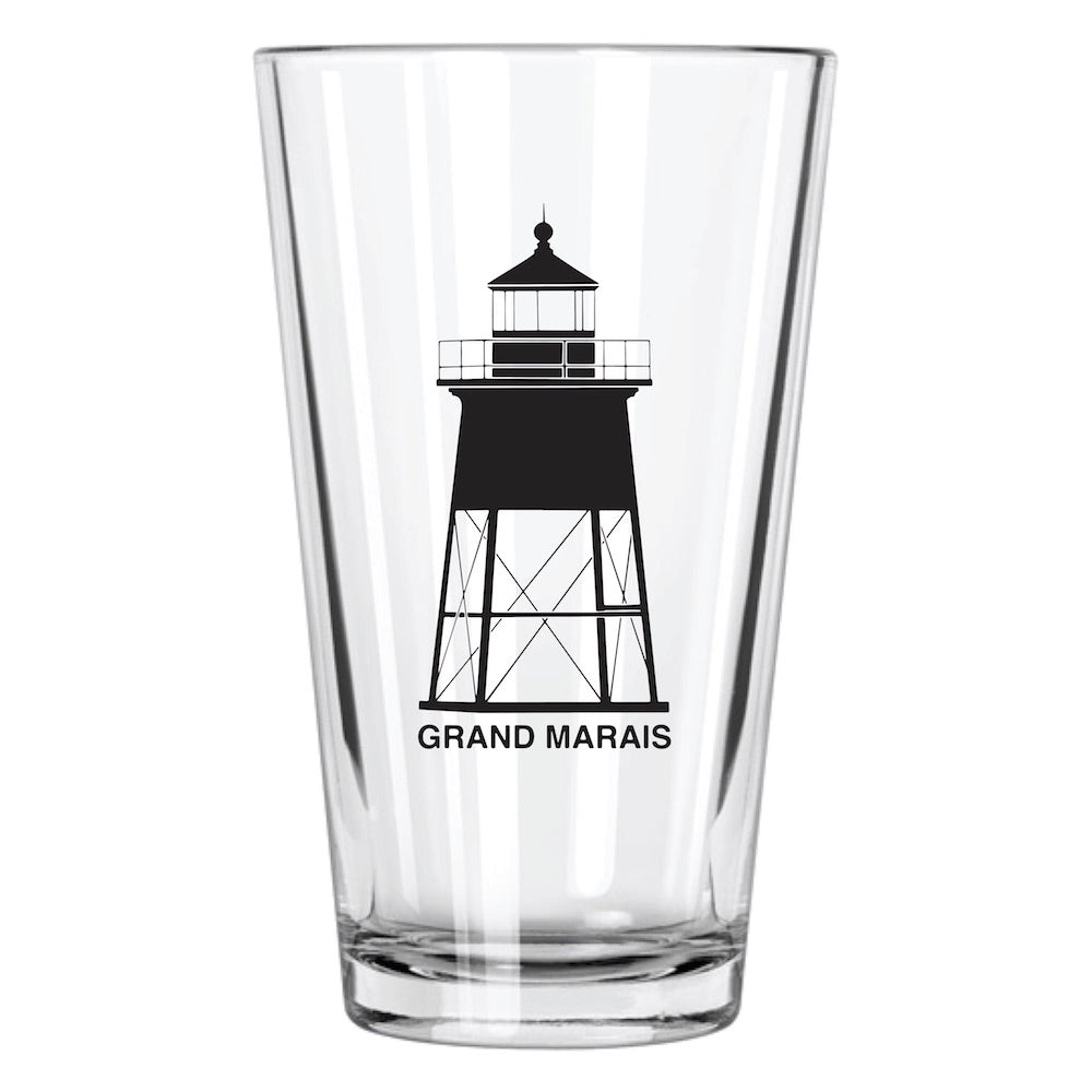 Grand Marais Pint Glass | Grand Marais Gifts | Northern Glasses