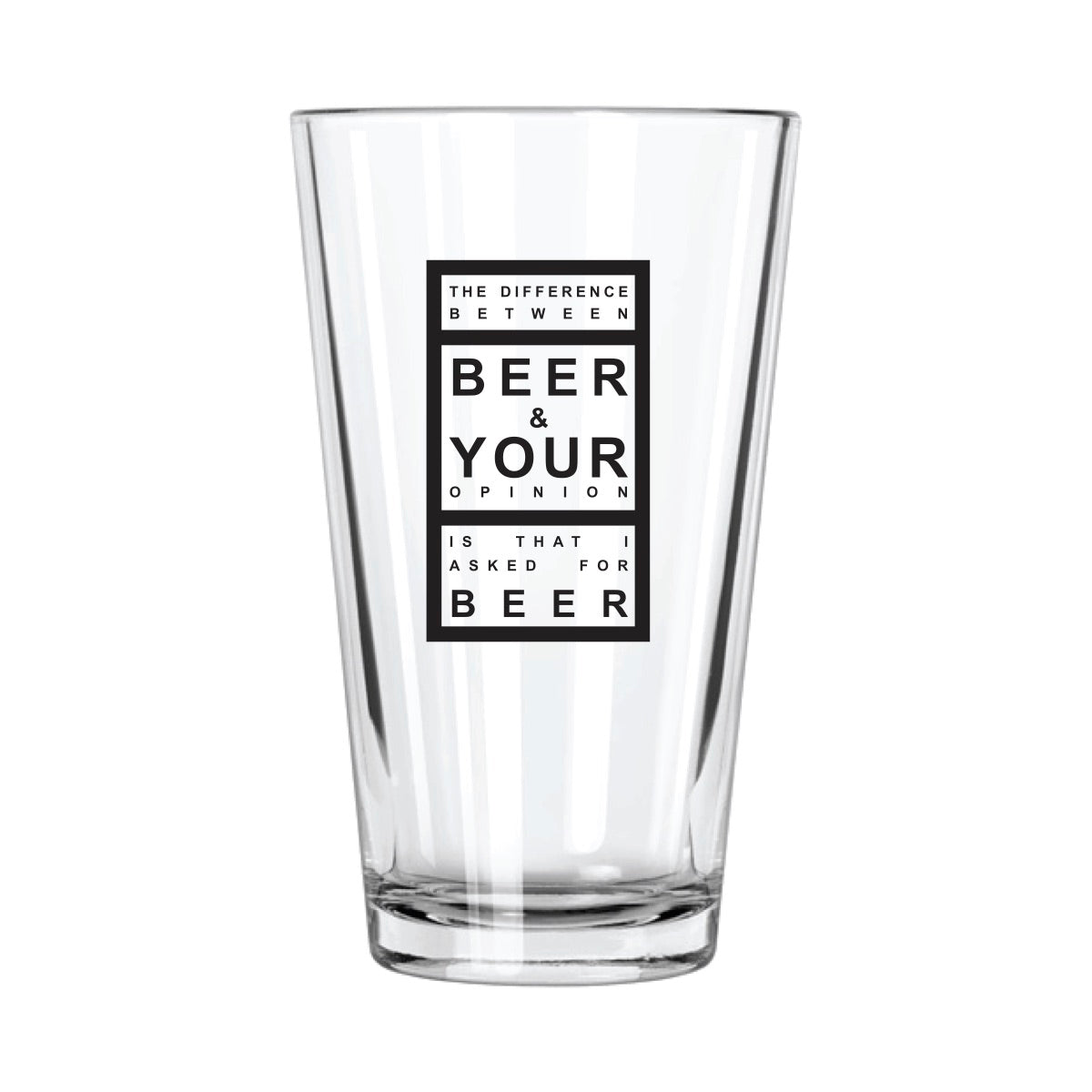 The Difference Between Beer & Your Opinion Pint Glass | Northern Glasses